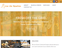 Tablet Screenshot of livelifeadventure.com